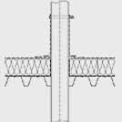 Vinitex - opracování kruhového prostupu